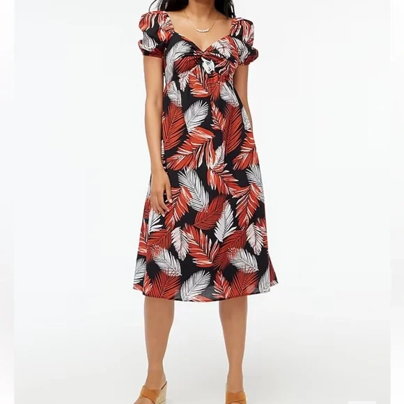 J.CREW FACTORY | Twist-front midi dress - Picture 6 of 11